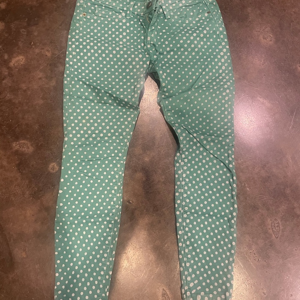 Current Elliott Stiletto Jean Polka Dot